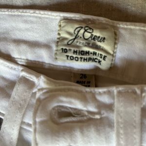 White Jcrew skinny jeans